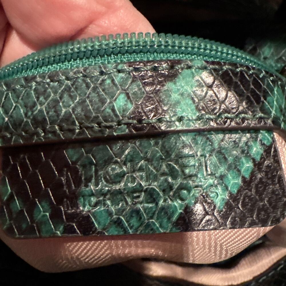 Michael Kors Hamilton python-embossed leather sat… - image 8